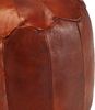 vidaXL Pouf Hellbraun 40 x 35 cm Echtes Ziegenleder 248129 Bild 3