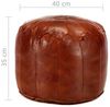 vidaXL Pouf Hellbraun 40 x 35 cm Echtes Ziegenleder 248129 Bild 2