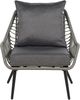 Outdoor Kissenbezug Set LAURETO Dunkelgrau Bild 5
