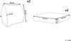Outdoor Kissenbezug Set LAURETO Dunkelgrau Bild 3