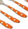 Bugatti Pois (Dots)-PSOU 014F08 6 Moccalöffel, 6 Stück-SAN-Acrylnitril Harz, Stahl, 16 x 20 x 3 cm, Orange Bild 2