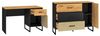 Jugendzimmer-Set Kinderzimmer Colt 3-teilig schwarz Craft Gold Eiche Premium Steel Bild 3