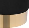 Pouf schwarz Samtstoff ⌀ 39 cm SOPHIA Bild 5