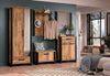 trendteam smart living – Enna – Garderobenschrank – Mango/Schwarz – Schrank mit 2 Türen, 1 Konstruktionsboden und 1 Schublade – (BxHxT) 73 x 195 x 39 cm – ausziehbare Kleiderstange Bild 4