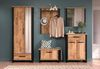 trendteam smart living – Enna – Garderobenschrank – Mango/Schwarz – Schrank mit 2 Türen, 1 Konstruktionsboden und 1 Schublade – (BxHxT) 73 x 195 x 39 cm – ausziehbare Kleiderstange Bild 5