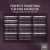Bettwaesche-mit-Stil Mako-Satin Spannbettlaken brombeer 100x200cm Höhe 31-40cm Bild 5