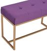vidaXL Bank 80 cm Lila Samt 247557 Bild 3