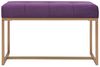 vidaXL Bank 80 cm Lila Samt 247557 Bild 4