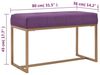 vidaXL Bank 80 cm Lila Samt 247557 Bild 2