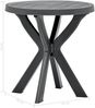 vidaXL Bistrotisch, Kunststoff anthrazit, Ø 70 x H 72 cm Bild 2