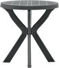 vidaXL Bistrotisch, Kunststoff anthrazit, Ø 70 x H 72 cm Bild 3