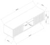 Fernsehschrank Ypäjä 150x42x50 cm Bambus Natur [en. casa] Bild 2