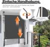 Strattore Ausziehbare Klemmmarkise / Senkrechtmarkise höhenverstellbar 120 x 310 cm - Anthrazit Bild 4