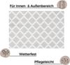 Kurzflor Fußmatte Elegance Grau Weiß - 50x70x0,7cm Bild 3