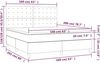 vidaXL Boxspringbett mit Matratze Taupe 160x200 cm Stoff 3142669 Bild 3