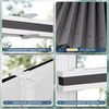 Sanfree Plissee Klemmfix Plisseerollo ohne Bohren Anthrazit B60 x H100cm inkl. Klemmträger Blickdicht und lichtdurchlässig Jalousie Faltrollo Sichtschutz und Sonnenschutz Rollo für Fenster & Tür Bild 3
