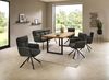 Esstisch >Chris U< in Eiche, schwarz, Massivholz, Metall - 180x76x100cm (BxHxT) Bild 3
