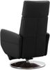 Cavadore TV-Sessel Cobra / Fernsehsessel mit Liegefunktion, Relaxfunktion / Stufenlos verstellbar / Ergonomie M / Belastbar bis 130 kg / 71 x 110 x 82 / Echtleder Schwarz Bild 4