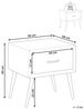 Nachttisch mit 1 Schublade FLAYAT Cord Orange Bild 3