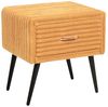 Nachttisch mit 1 Schublade FLAYAT Cord Orange Bild 4