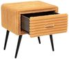 Nachttisch mit 1 Schublade FLAYAT Cord Orange Bild 5