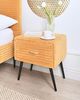 Nachttisch mit 1 Schublade FLAYAT Cord Orange Bild 2