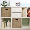 HMF Regalkorb Aufbewahrungskorb passend für KALLAX Regal (2er, Set), Korb geflochten aus Seegras mit Griffen, 32 x 34,5 x 32 cm, Natur Bild 2