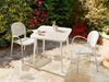 Gartentisch NATURNO 80 cm 80 cm Metall Hellbeige Bild 2