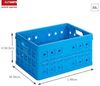 Sunware Klappbox Square 32 L blau Einkaufsbox Einkaufskorb Bild 2
