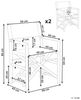 Beliani 'MOLISE' Gartenstuhl 2er Set, Bambusholz Heller Holzfarbton Bild 3