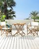 Beliani 'MOLISE' Gartenstuhl 2er Set, Bambusholz Heller Holzfarbton Bild 2