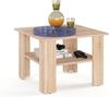 KOMTO Couchtisch Sonoma Eiche Vienna - Wohnzimmertisch Modern Couchtisch Holz Beistelltisch 60x60 Coffee Table Wohnzimmertisch Sofatisch Stubentisch Bild 5