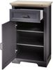 Landhaus Schuhschrank JÜLICH-36 in graphit mit Artisan Eiche, B/H/T: 65/102/41 cm Bild 3
