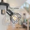 Dehobo Led Deckenstrahler Schwenkbar 350° - Deckenleuchte E14 3 Flammig Rund - Deckenlampe Spots Led Schwarz - Küchenlampe Wohnzimmerlampe Deckenspot Schlafzimmer Bild 2