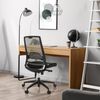 hjh OFFICE Profi Bürostuhl Porto ECO I Ergonomischer Drehstuhl mit Netzrücken und Lendenwirbelstütze, Stoff Schwarz, 657668 Bild 2