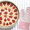 Dr. Oetker - 2x Ofenhandschuh Rosa Weiß Grau Weiß Retro 4633 Backhandschuh Bild 2