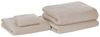 Badehandtuch Set 4-teilig Beige Baumwolle Zero-Twist-Garn Bild 1