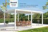 Weide Deluxe Plus Pergola | Aluminium Lamellendach | 4x6 M | weiß | Pavillon freistehend Bild 5