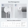WOLTU Doppelrollo Klemmfix ohne Bohren Dunkelgrau 120x120 cm (BxH), Duo Rollo Zebrarollo Fensterrollo Klemmrollo Seitenzugrollo Easyfix lichtdurchlässig & verdunkelnd Rollos für Fenster und Tür Bild 4