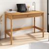 IDIMEX Schreibtisch RODRIGO, Tisch 110 cm breit aus Massivholz 2 Schubladen in Rattan Optik Kastani Bild 4