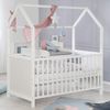 roba Hausbett 60 x 120 cm + Wickelplatte mit Auflage 'roba Style' grau - Weiß Bild 2