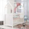 roba Hausbett 60 x 120 cm + Wickelplatte mit Auflage 'roba Style' grau - Weiß Bild 4