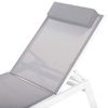 Gartenliege Metall Grau CATANIA Bild 5