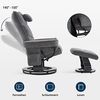 M MCombo Relaxsessel mit Hocker, Drehbare Fernsehsessel mit Liegefunktion, Moderner TV-Sessel Stuhl für Wohnzimmer, mit Kissen & Seitentasche, Stoff, 9076 Bild 4