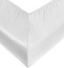 Bettwaesche-mit-Stil Mako-Satin Spannbettlaken weiß 90x200cm Höhe 21-30cm Bild 3