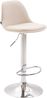 CLP Barhocker Kiel Stoff höhenverstellbar und drehbar,creme chrom Bild 2
