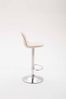 CLP Barhocker Kiel Stoff höhenverstellbar und drehbar,creme chrom Bild 5