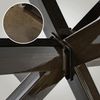 CLP Tischbeine Biloxi in Sternform,L industrial schwarz Bild 5