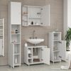 Badmöbel-Set Fynn Weiß 3 Teile, mit Midischrank Vicco Bild 4