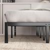 Zinus Elias Bett 150x190 cm - Höhe 36 cm mit Stauraum unter dem Bett - Metall-Plattformbettrahmen - Schwarz Bild 2